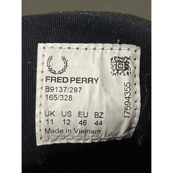 Fred Perry Byron Mid Felt Suede Chukka Boots Mens Size 12 Anchor Grey-NEW main image 8